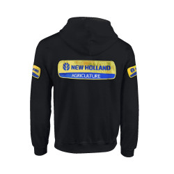 New Holland Zipper Borduur  (geel) Logo volw