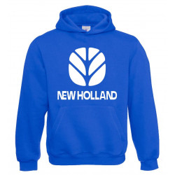 New Holland Sweater Hooded Royal Volw