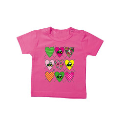 Baby T-shirt Love Tractor Pink