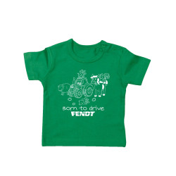 Fendt  Baby T-shirt Groen Born To Drive