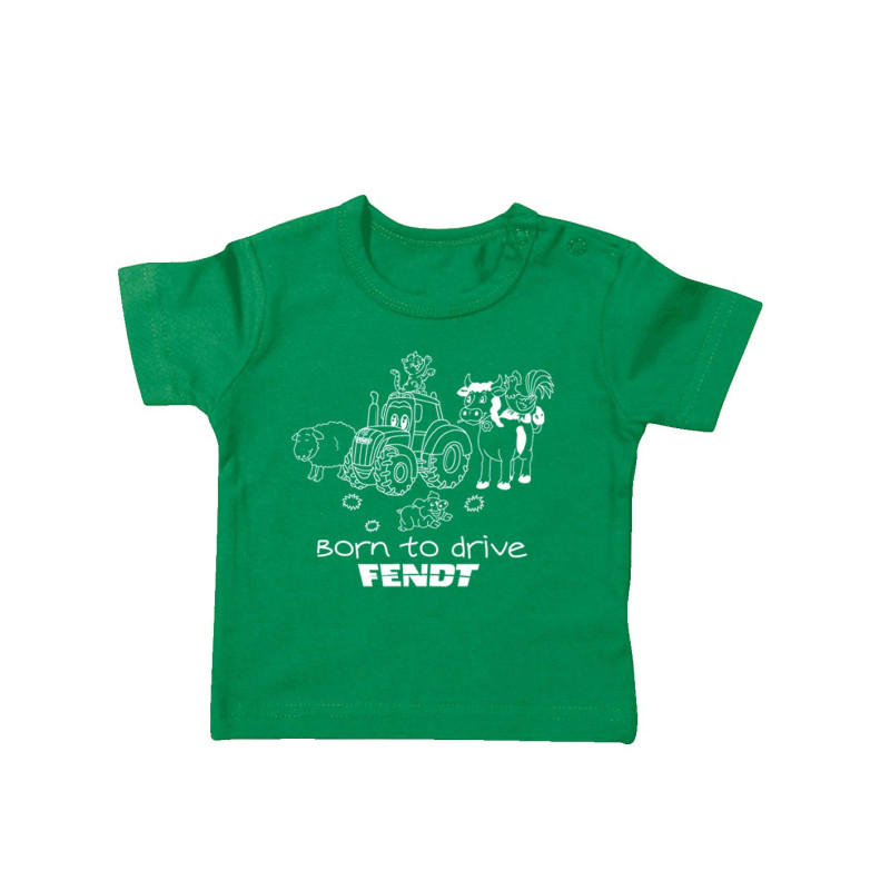 Fendt  Baby T-shirt Groen Born To Drive