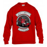 International Harvester Tractor Sweater Crew Kinder rood