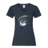 Dames T-shirt V hals "Got Boost" Blauw