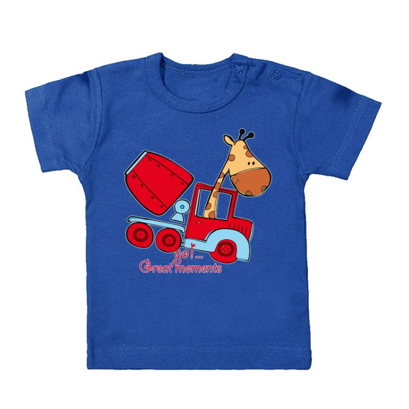 Baby T-shirt  Royal  "Go GM"