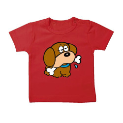Baby T-shirt voor jongens in meerdere kleuren  Hondje