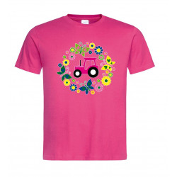 TS T-shirt Trekker met rozen en vlinders voor Meisjes