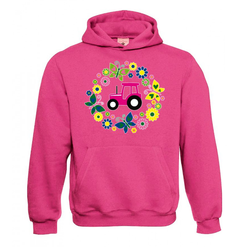 TS Sweater Hooded Trekker met rozen en vlinders voor meisjes