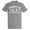 Massey Fergusson - heren T-shirt MF Property  Grijs