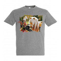 TS T-shirt paard met kat voor meisjes