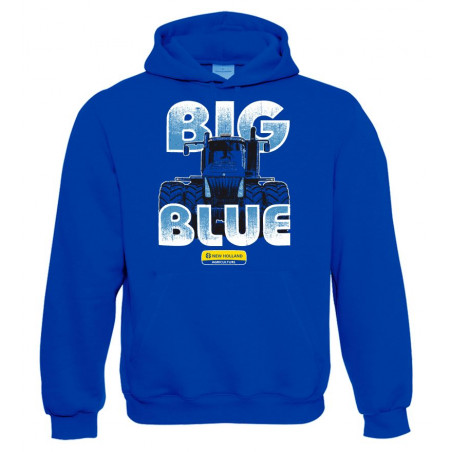 New Holland  Sweater Hooded "Big Blue Tractor" Royal
