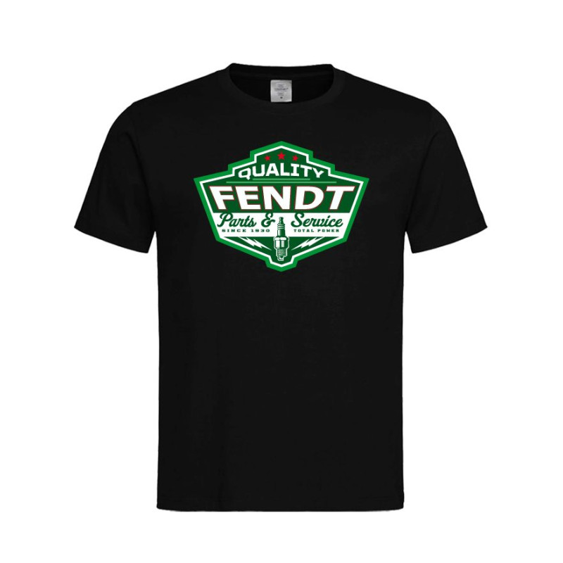 Fendt T-shirt met ronde hals en thema "Quality Fendt"