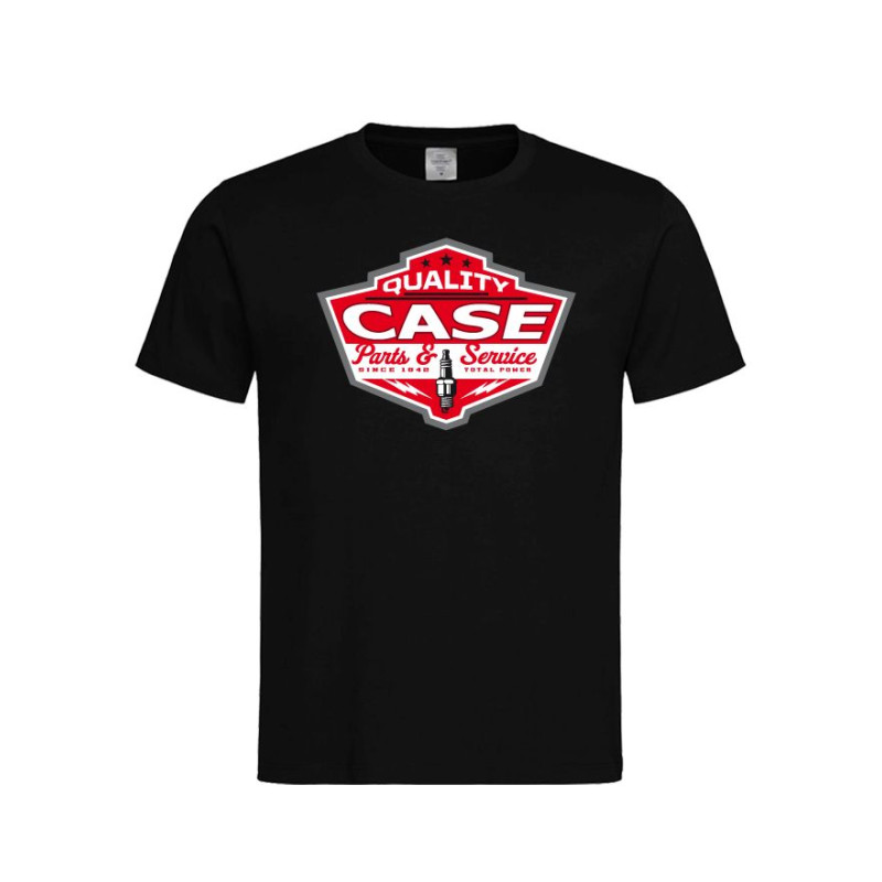 Case - T-shirt met ronde hals en thema "Quality Case"