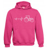 TS Sweater Hooded Tractor Pulse Pink  Kids