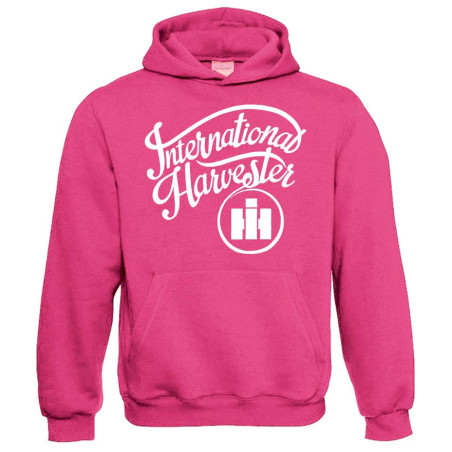 International Harvester met cirkel Sweater Hooded Pink Kids