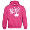 International Harvester met cirkel Sweater Hooded Pink Kids