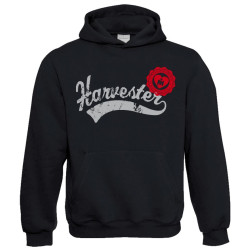 Harvester - Sweater Hooded  Zwart  volw.
