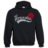 Harvester - Sweater Hooded  Zwart  volw.