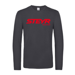 TS T-shirt lange mouwen Grijs met Steyr logo
