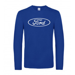 TS T-shirt lange mouwen Royal met Ford logo