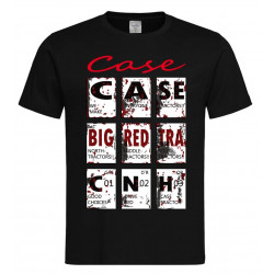 TS Heren T-shirt Case BIG RED grijs 