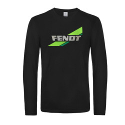 TS T-shirt lange mouwen Zwart met Fendt (oud logo)
