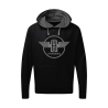 Contrast Hooded Sweatshirt Zwart / Grijs met logo