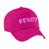 Kinder Cap Fendt logo pink glitter