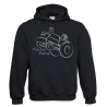 TS Sweater Hooded Tractor Pulling Pink  volw.