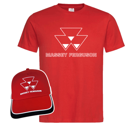 Massey Ferguson Logo T-shirt met Cap