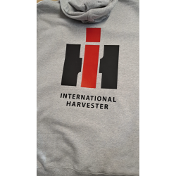 International Harvester Sweater Hooded met logo zwart