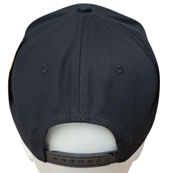 JOHN DEREE Black embroided cap