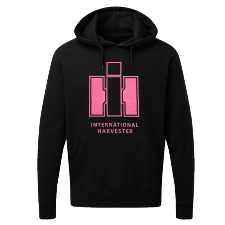 International Harvester Dames Sweater Hooded Pink Glitter