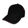 Cap Diverse merken  zwart met pink glitter logo