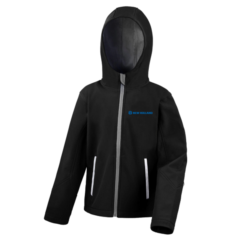 New Holland Soft Shell jas Kids flock logo