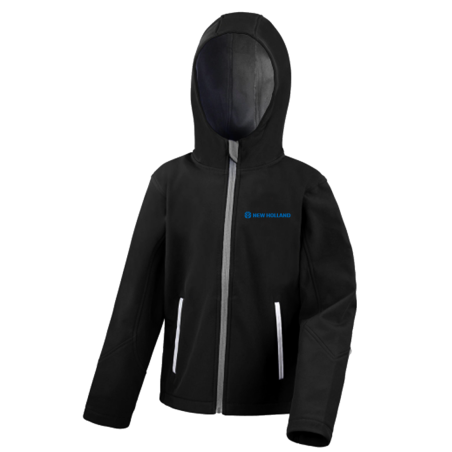 New Holland Soft Shell jas Kids flock logo