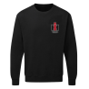 International Harvester Sweater Crew volw Zwart