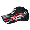 IH Cap borduur logo  Zwart Red Flame Design