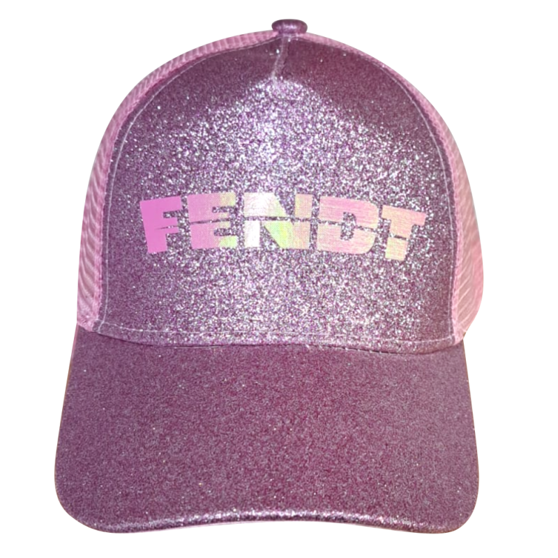 Fendt Glitter roze cap kids