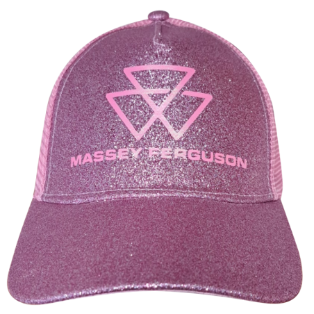 Massey Ferguson glitter roze - Kinder cap