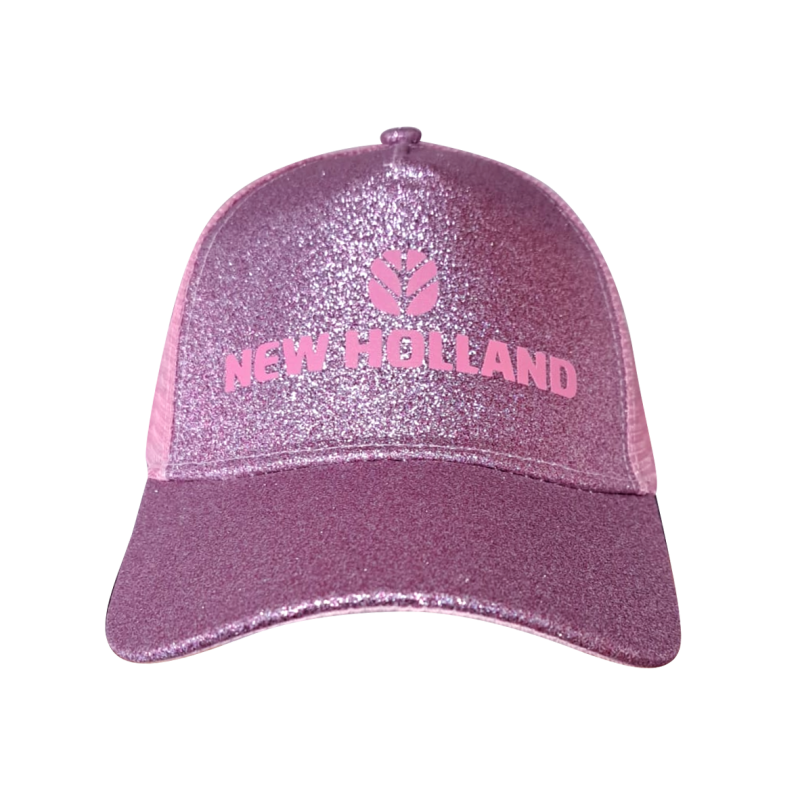 New Holland glitter roze - Kinder cap