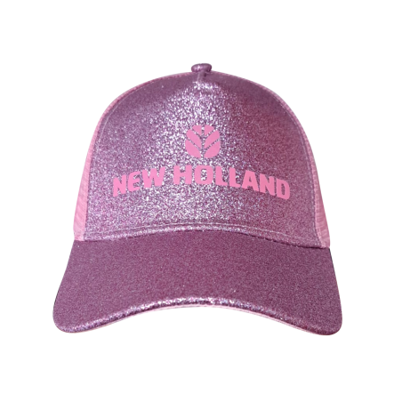New Holland glitter roze - Kinder cap