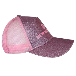 New Holland glitter roze - Kinder cap