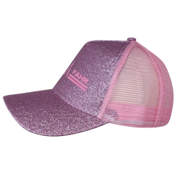 Deutz Fahr glitter roze - Kinder cap