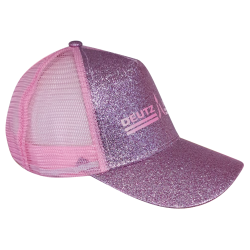 Deutz Fahr glitter roze - Kinder cap