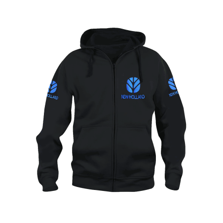 New Holland Zipper Borduur Bl Logo Volw