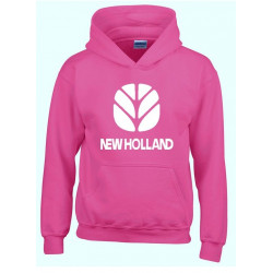 New Holland sweater hooded pink volwassenen